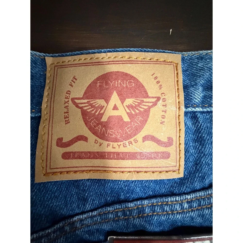 Vintage NWT Men's 38 Flying A Jeanswear Relaxed Fit Denim Shorts Blue Cotton
